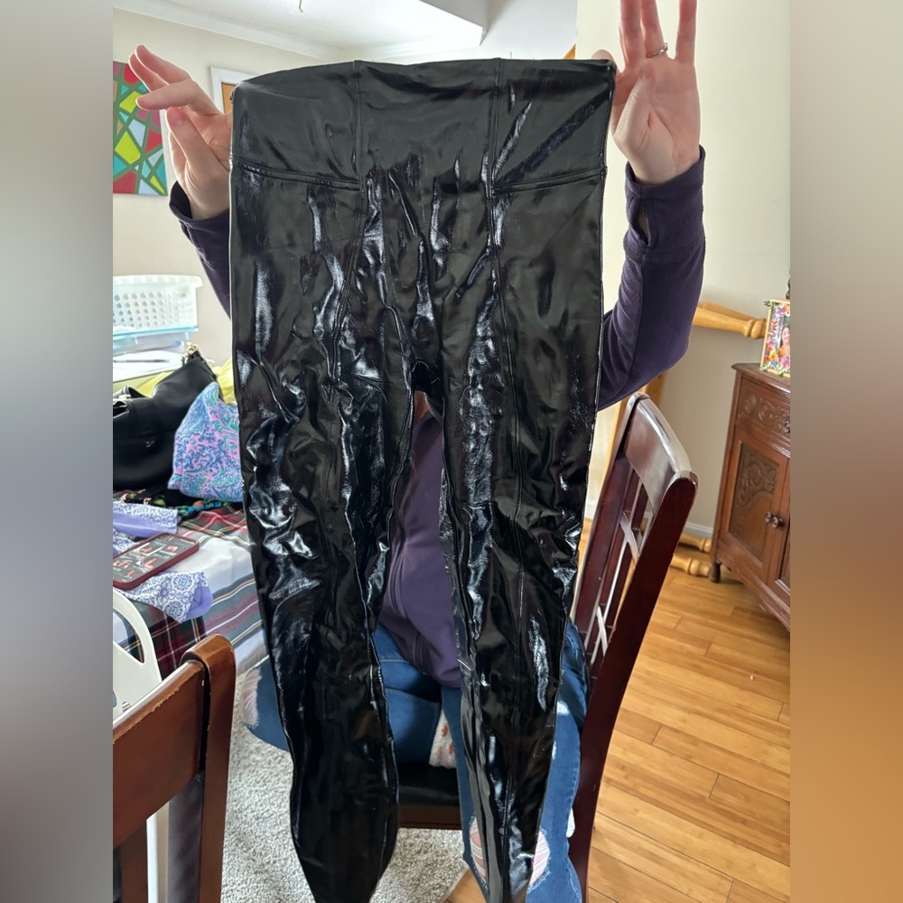 SPANX Glossy Black Leggings